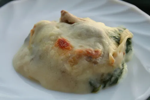 Beşamel Soslu Mantarlı ıspanak