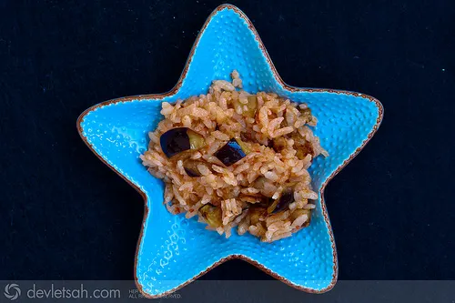 Patlıcanlı Pilav