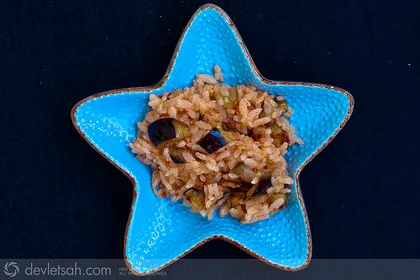 Patlıcanlı Pilav